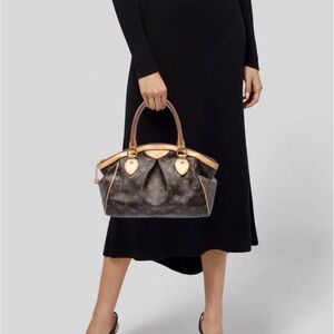 Louis Vuitton Brown Monogram Canvas Tivoli PM with wallet